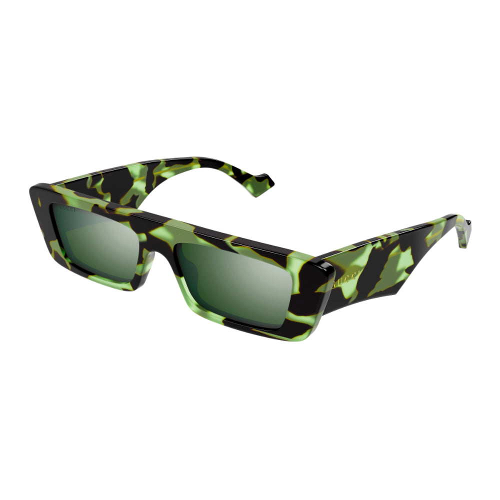 Gucci havana shop green sunglasses