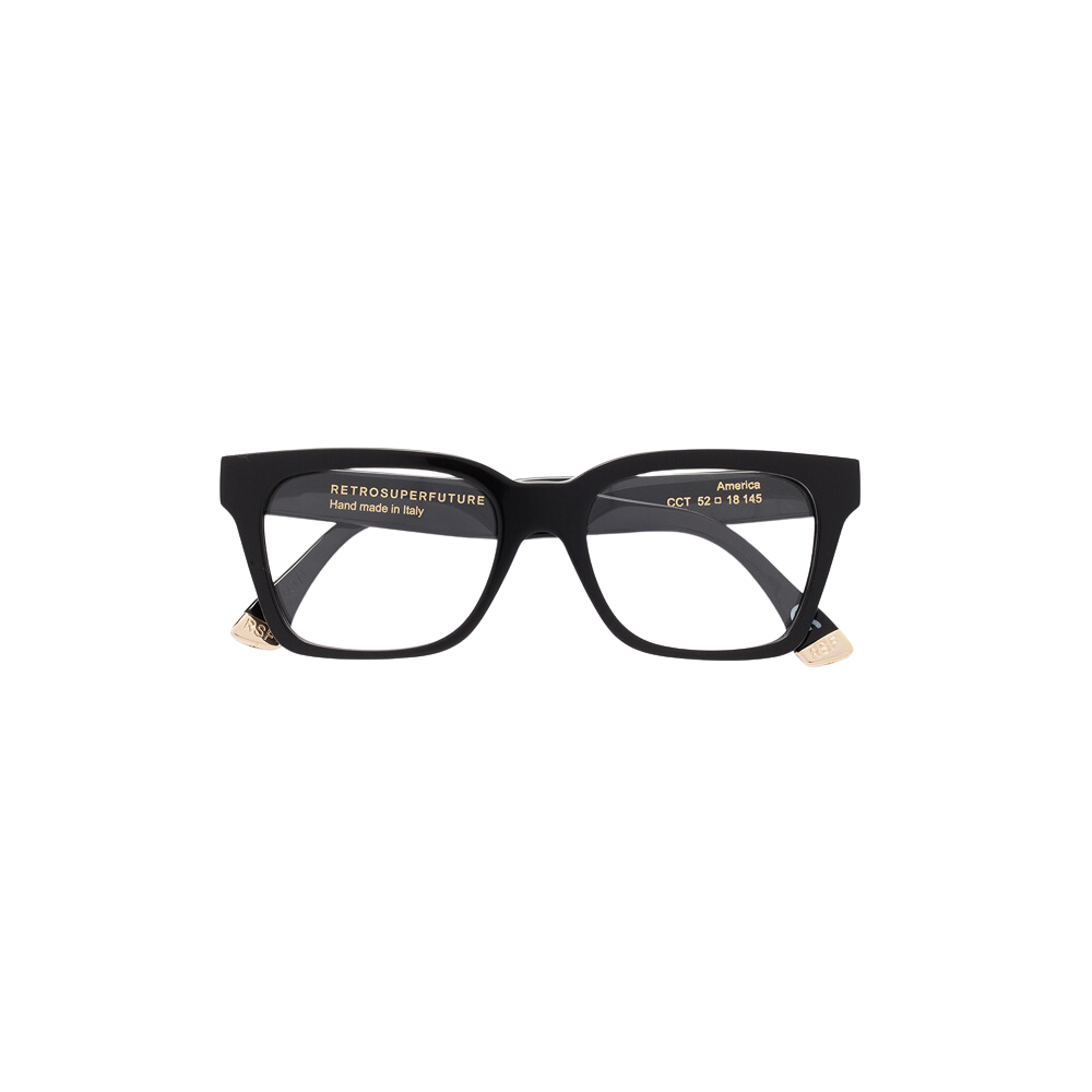 Occhiale da vista Retrosuperfuture Model America Optical Nero col. black