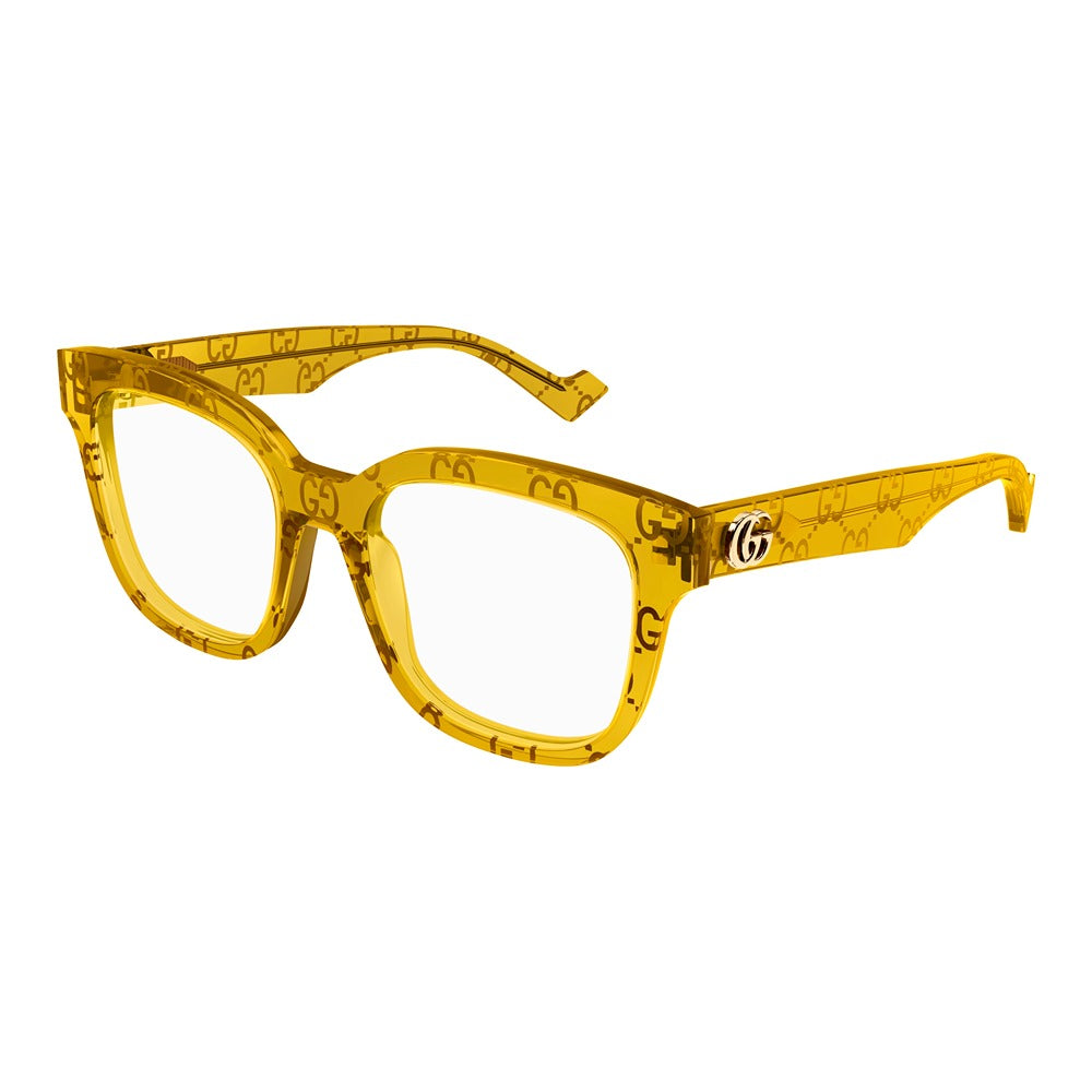 Occhiale da vista Gucci GG0958O col. 012 yellow yellow transparent