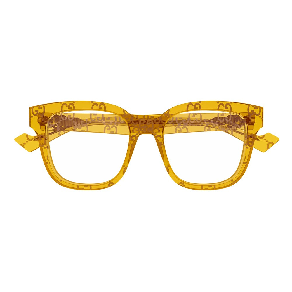 Occhiale da vista Gucci GG0958O col. 012 yellow yellow transparent