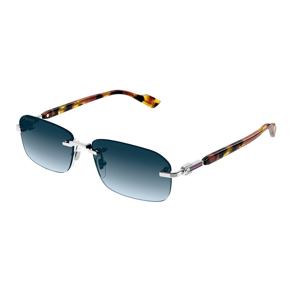 Occhiale da sole Gucci GG1221S col. 007 silver havana blue