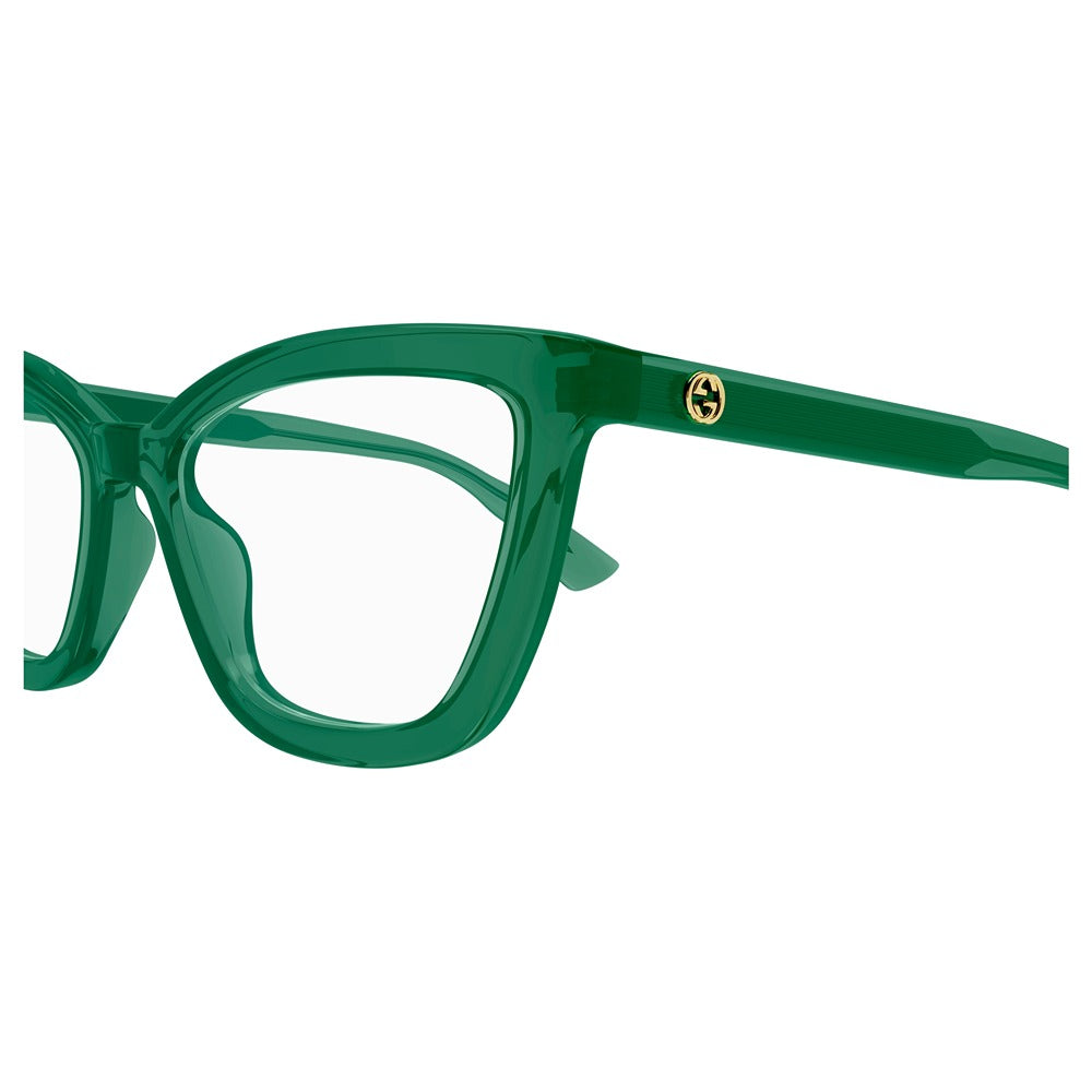 Occhiale da vista Gucci GG1686O col. 010 green green transparent