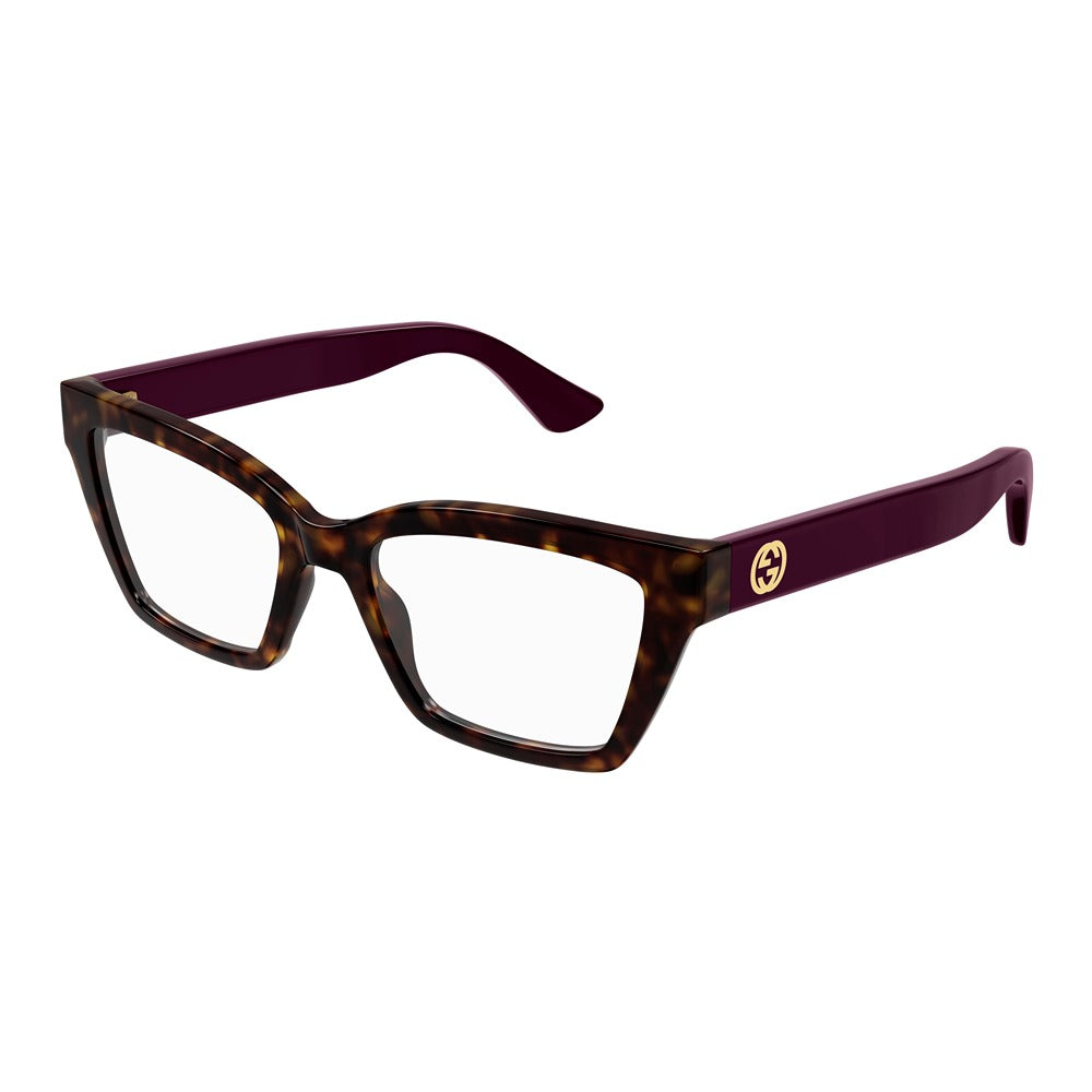 Occhiale da vista Gucci GG1715O col. 007 havana violet transparent