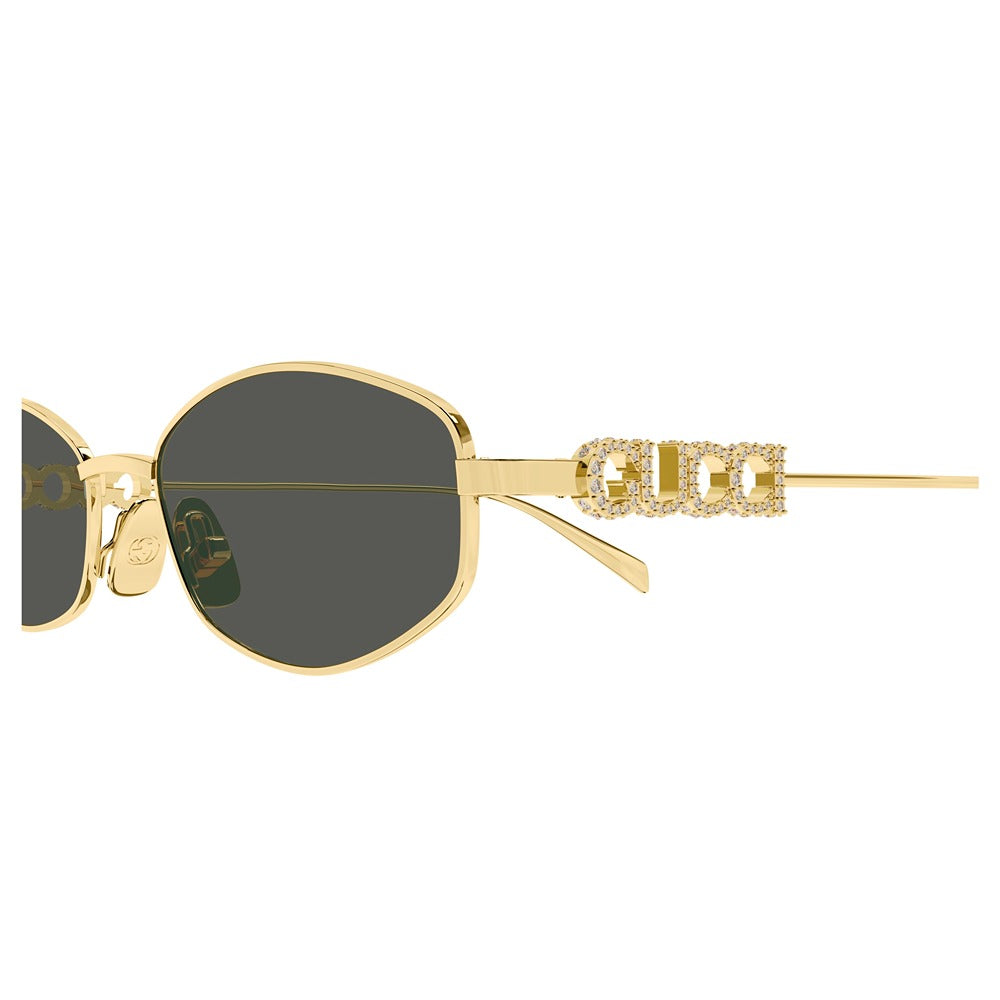 Occhiale da sole Gucci GG1802S col. 001 gold gold grey