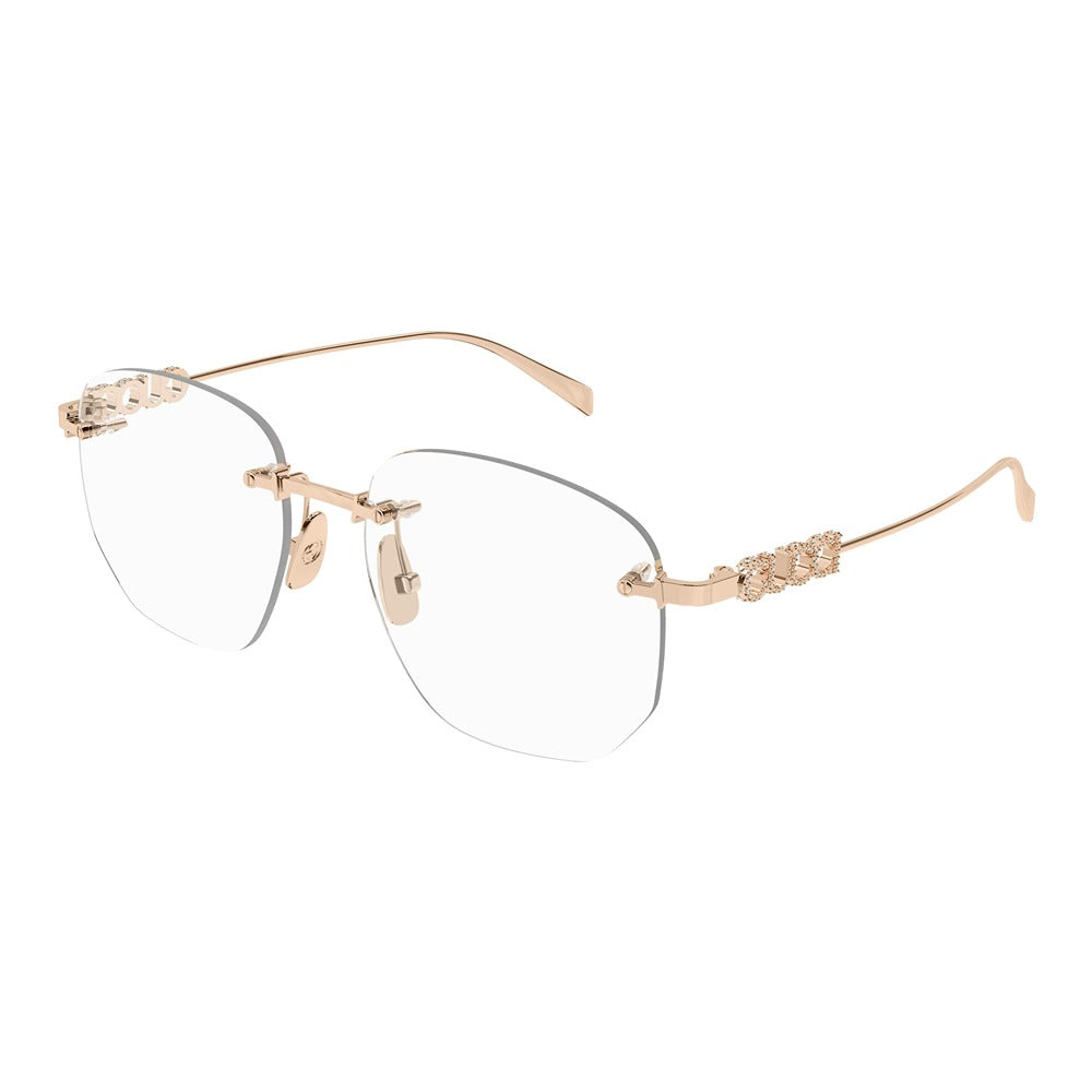 Occhiale da vista Gucci GG1806O col. 003 gold gold transparent