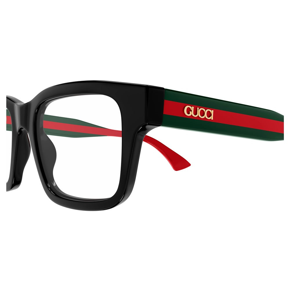 Occhiale da vista Gucci GG1865O col. 004 black green transparent