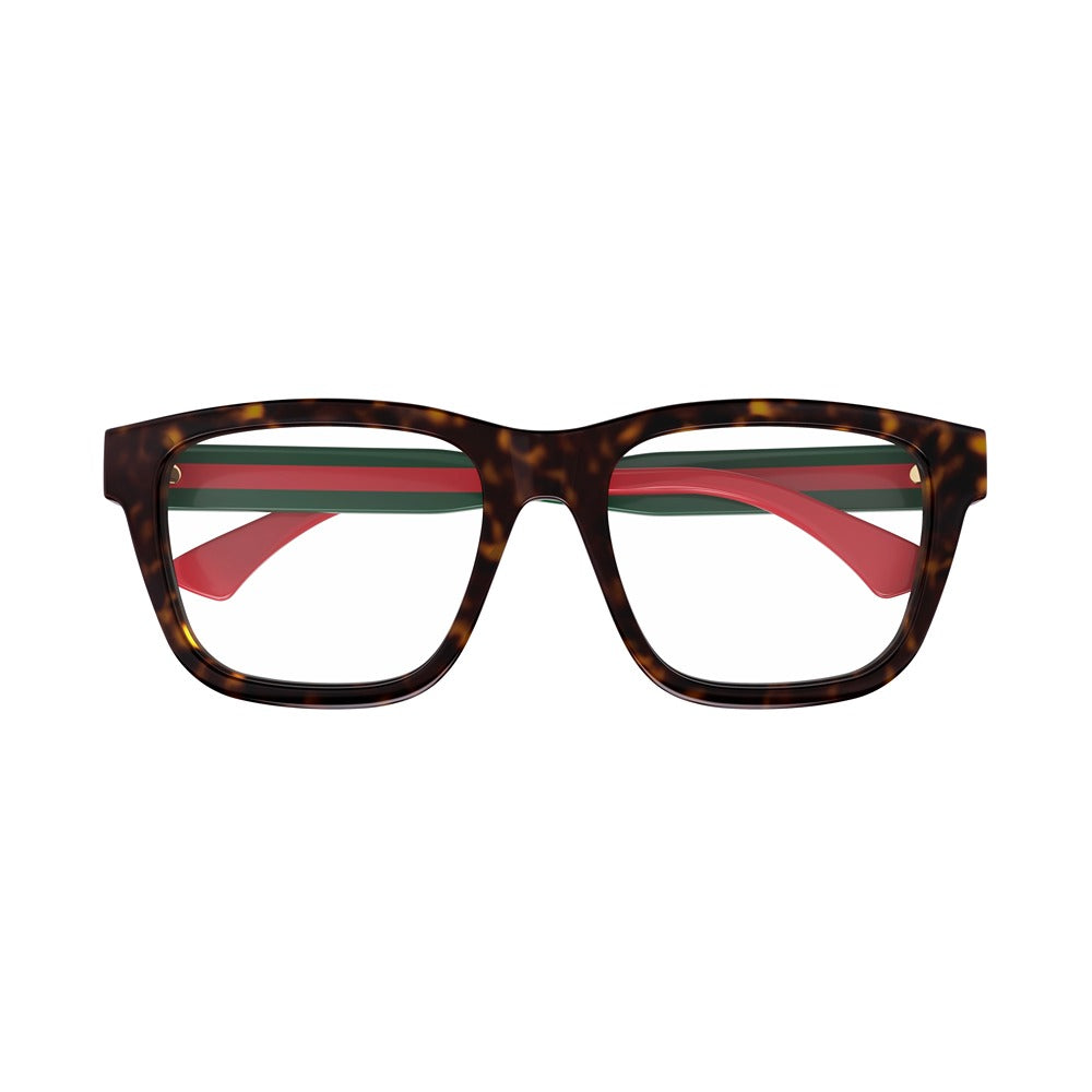 Occhiale da vista Gucci GG1870O col. 002 havana green transparent