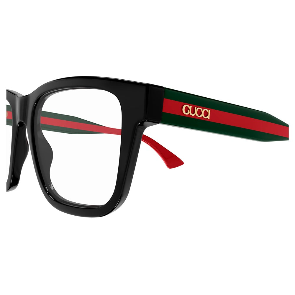 Occhiale da vista Gucci GG1870O col. 005 black green transparent