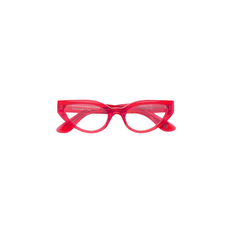 Occhiale da vista Retrosuperfuture Model Numero 124 Light Red col. red