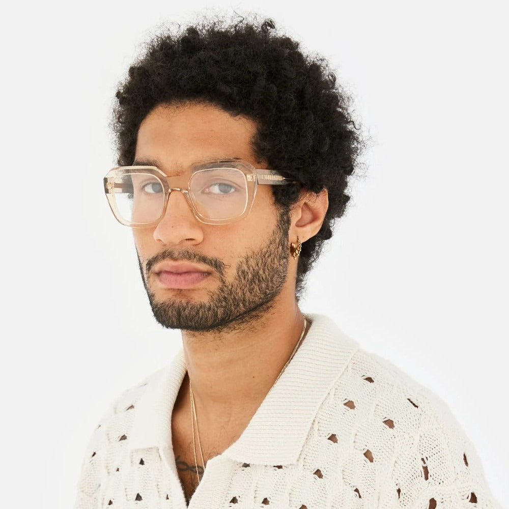 Retrosuperfuture eyewear Model Numero 125 Cream col. amber