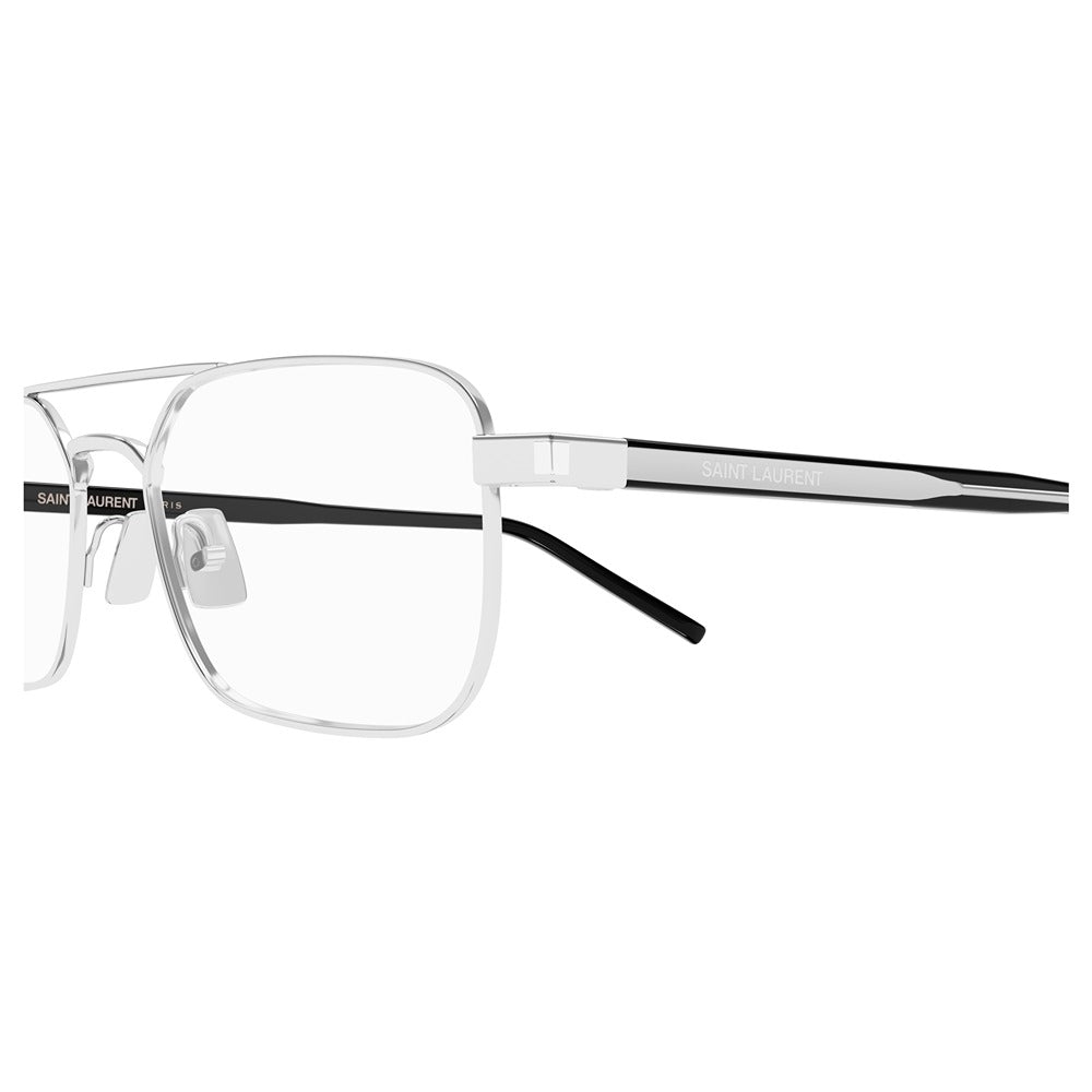 Occhiale da vista Saint Laurent SL 780 col. 001 silver crystal transparent