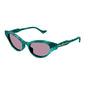 Occhiale da sole Gucci GG1298S col. 003 green green violet