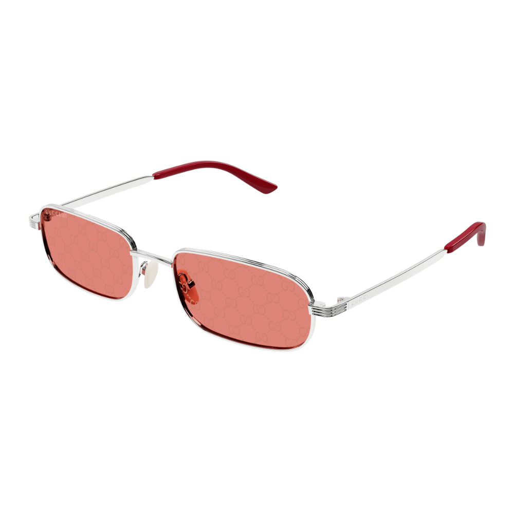 Occhiale da sole Gucci GG1457S col. 004 silver silver red